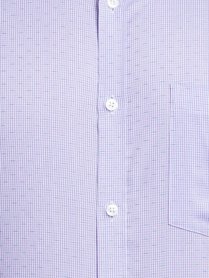 Park Avenue Purple Structure Slim Fit Cotton Formal Shirt