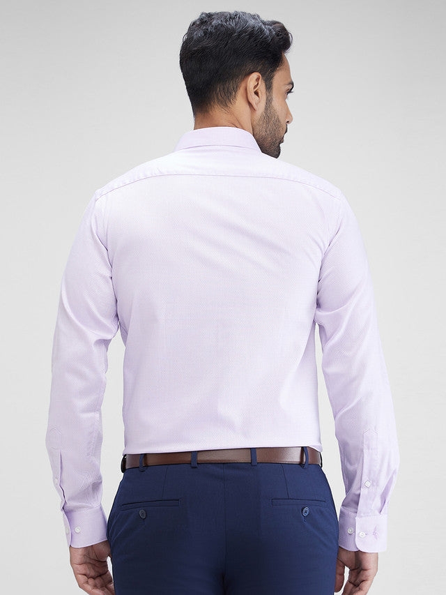 Park Avenue Purple Structure Slim Fit Cotton Formal Shirt