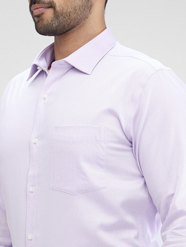 Park Avenue Purple Structure Slim Fit Cotton Formal Shirt