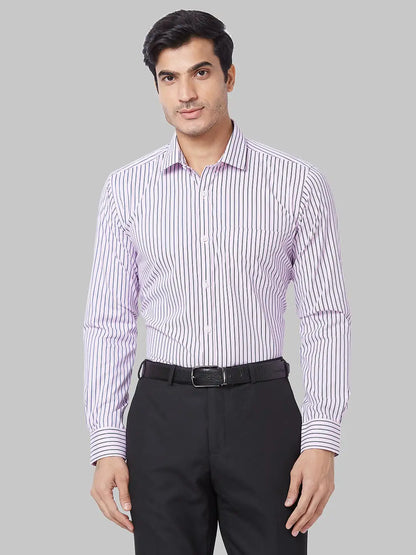 Men Red Slim Fit Solid Cotton Blend Shirts