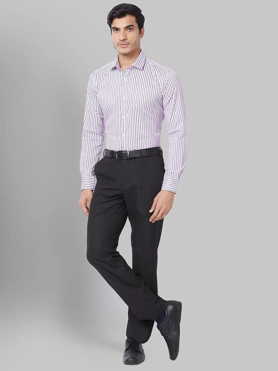 Men Red Slim Fit Solid Cotton Blend Shirts