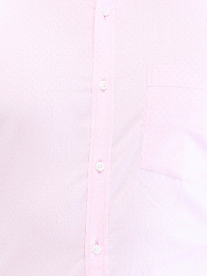 Park Avenue Red Structure Slim Fit Cotton Formal Shirt