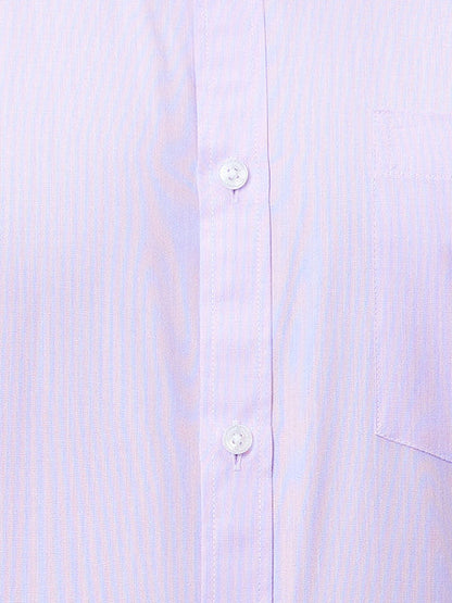 Park Avenue Men Purple Fil-A-Fil Slim Fit Polyester Blend Formal Shirt