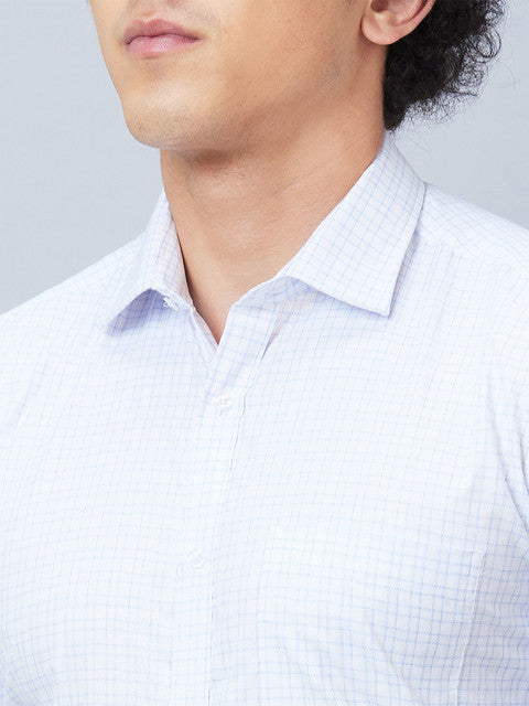 Park Avenue Men Blue Slim Fit Checks Shirt