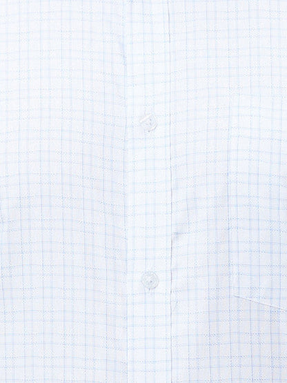 Park Avenue Men Blue Slim Fit Checks Shirt