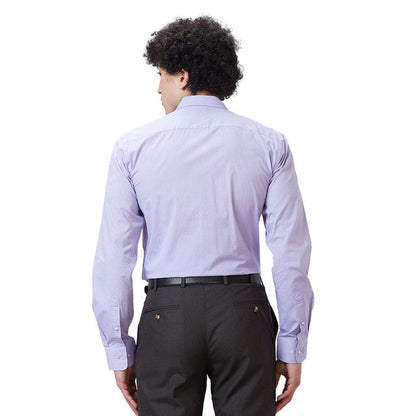 Park Avenue Men Purple Solid Slim Fit Cotton Formal Shirt