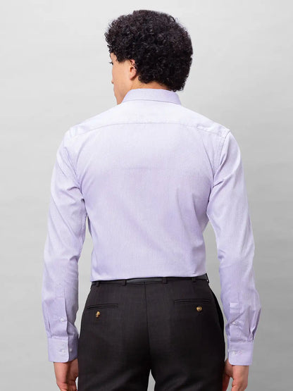 Park Avenue Men Purple Structured Slim Fit Cotton Formal Shirt