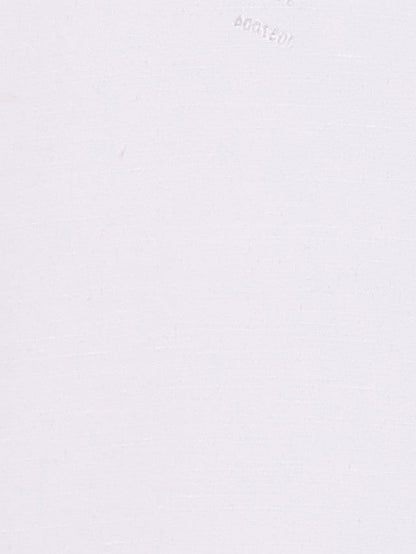 Park Avenue White Solid Slim Fit Full Sleeve Cotton Blend Shirt