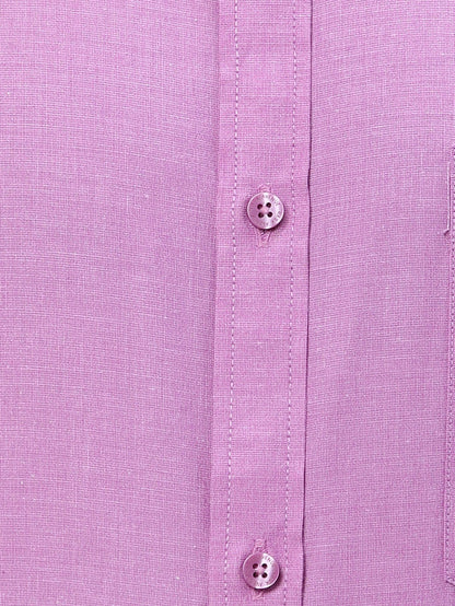 Park Avenue Purple Fil-A-Fil Slim Fit Cotton Blend Formal Shirt