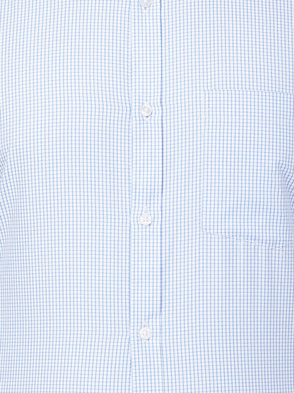 Park Avenue Men Blue Slim Fit Checks Shirt