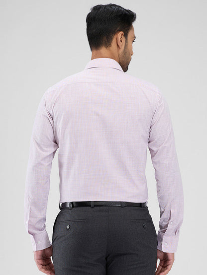 Park Avenue Purple Structure Slim Fit Cotton Blend Formal Shirt