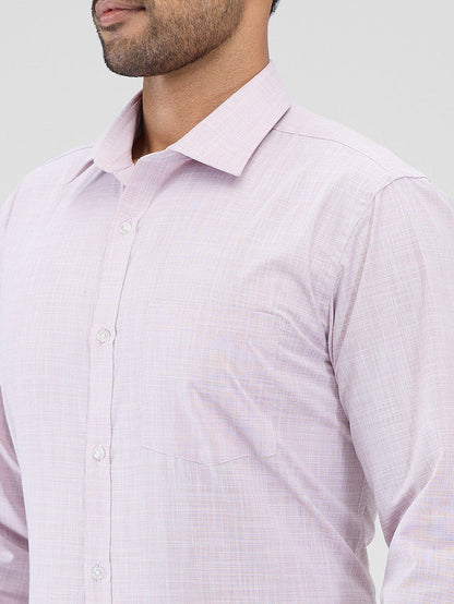 Park Avenue Purple Structure Slim Fit Cotton Blend Formal Shirt