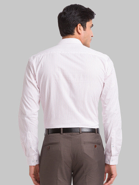 Park Avenue Men Red Slim Fit Printed Shirt
