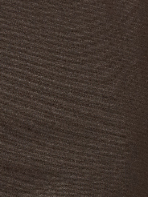 Park Avenue Men Brown Solid Smart Fit Polyester Blend Trouser