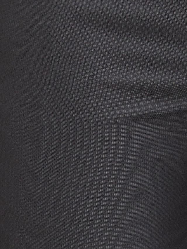 Park Avenue Black Stripe Regular Fit Polyester Blend Trouser