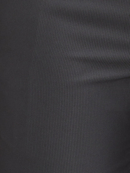 Park Avenue Black Stripe Regular Fit Polyester Blend Trouser
