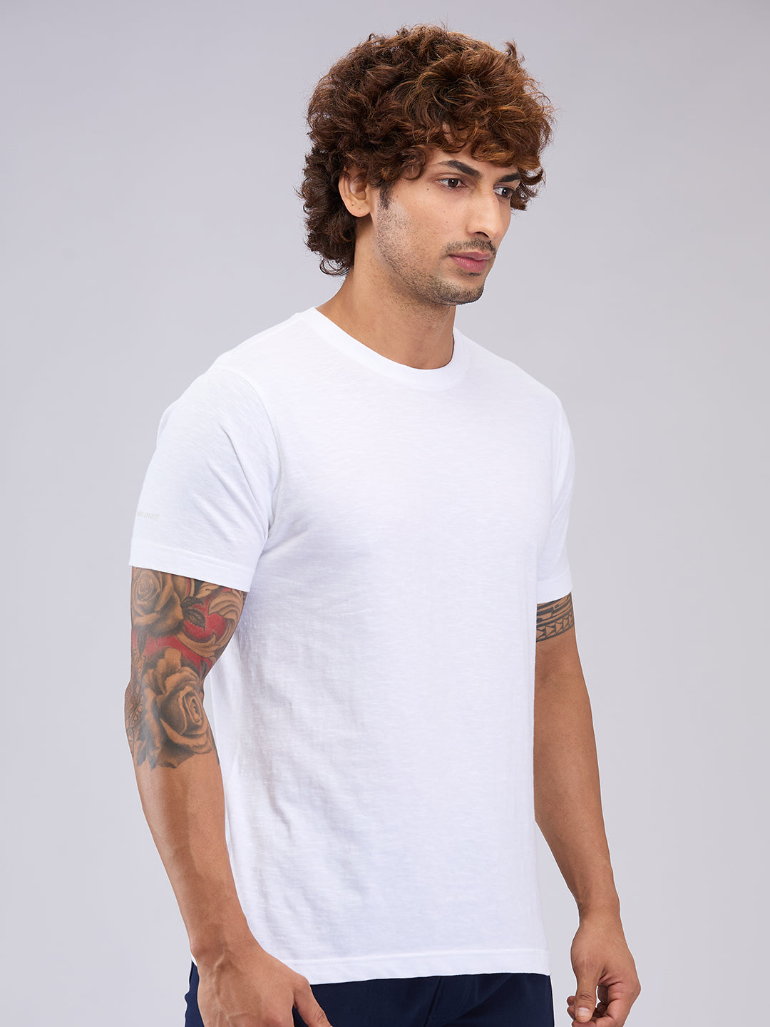 Park Avenue Men White Regular Fit Cotton T-Shirt