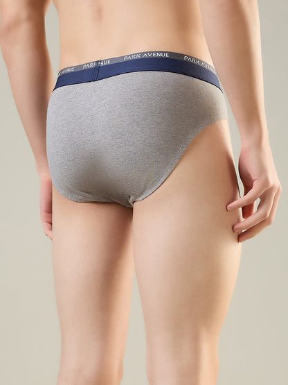 Park Avenue Men Grey Cotton Blend Brief