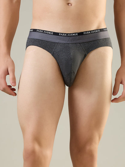 Park Avenue Men Grey Cotton Blend Brief