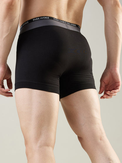 Park Avenue Men Black Cotton Blend Trunk