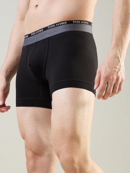 Park Avenue Men Black Cotton Blend Trunk