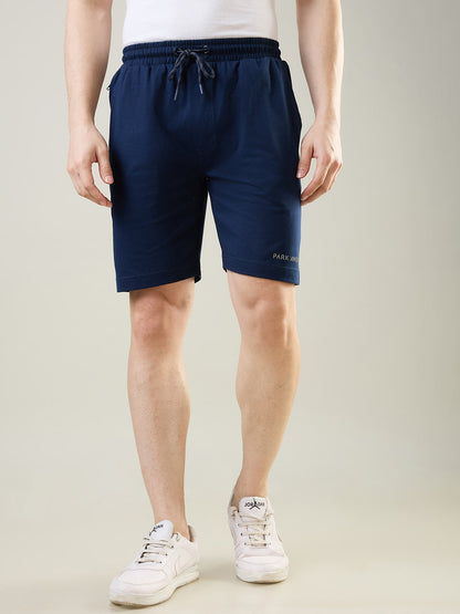 Park Avenue Men Blue Cotton Blend Short