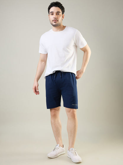 Park Avenue Men Blue Cotton Blend Short