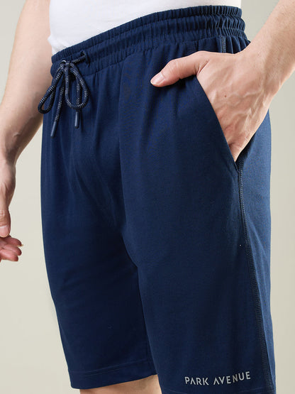 Park Avenue Men Blue Cotton Blend Short