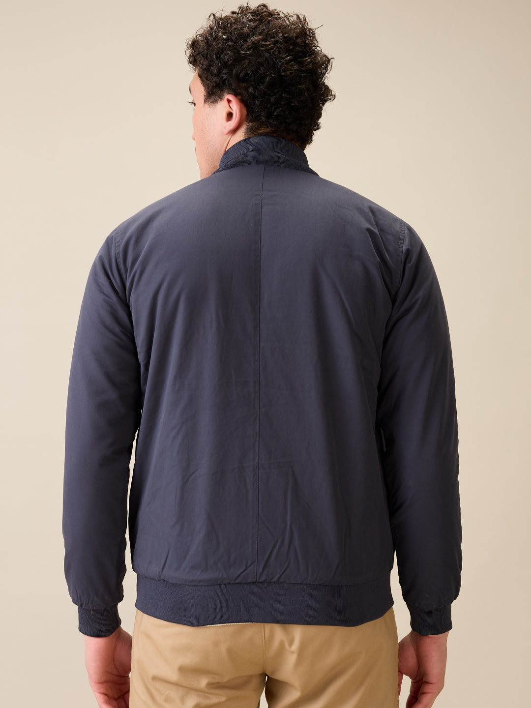 Raymond Men Grey Contemporary Fit Polyester Jacket