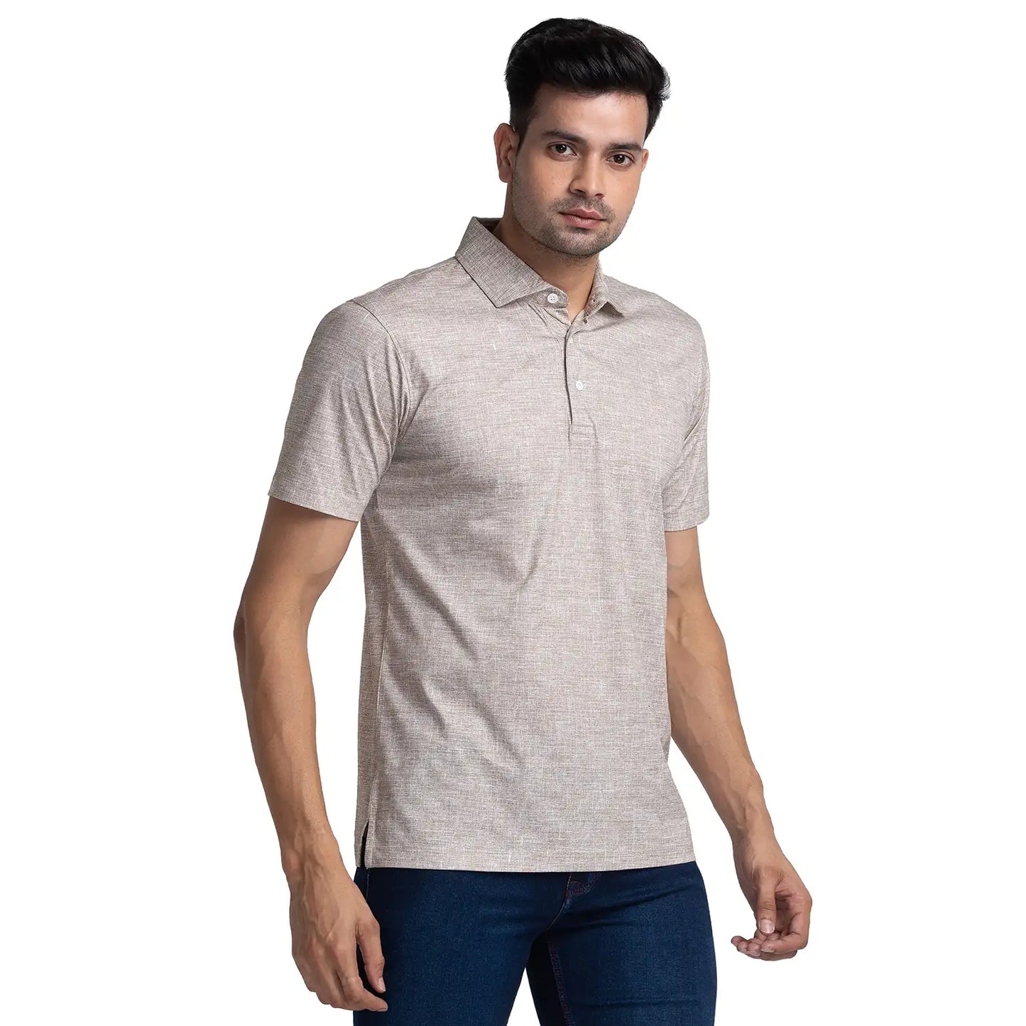 Men Blue Slim Fit Solid Cotton Blend Jeans