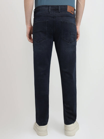 Raymond Men Blue Solid Slim Fit Cotton Blend Jeans