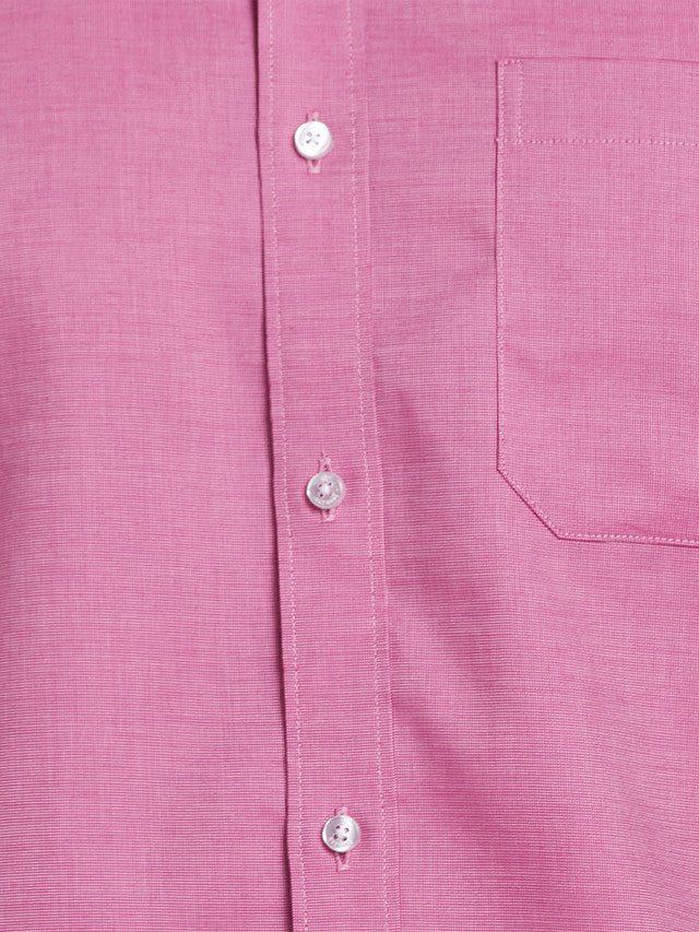 Raymond Pink Structure Contemporary Fit Full Sleeve Cotton Shirt