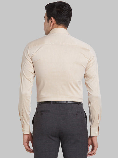 Raymond Brown Structure Contemporary Fit Full Sleeve Cotton Blend Shirt