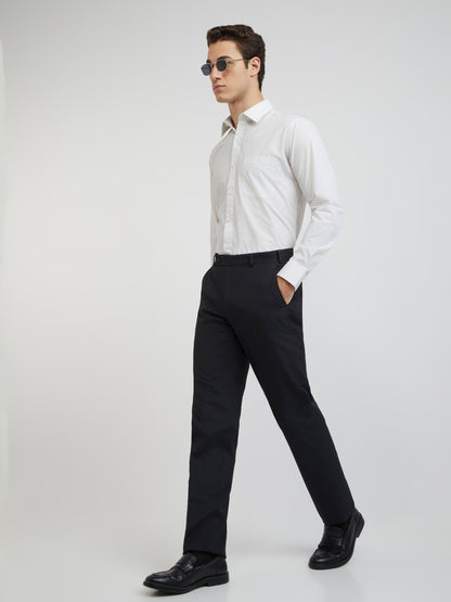 Raymond Men Grey Print Slim Fit Cotton Shirt