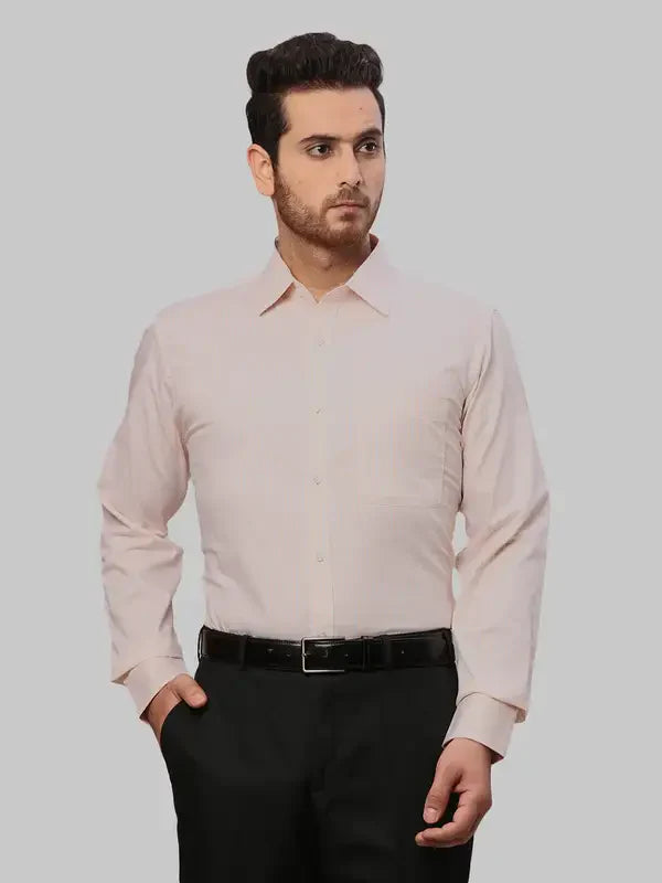 Men Orange Slim Fit Checks Cotton Shirts