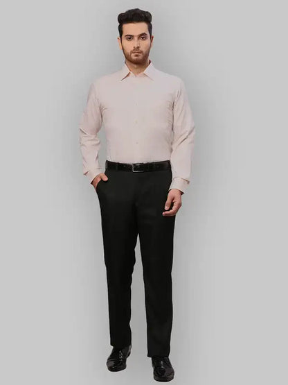 Men Orange Slim Fit Checks Cotton Shirts