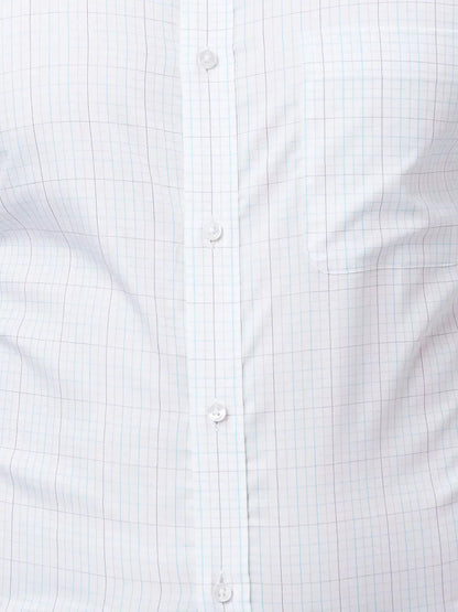 Raymond Men Blue Structure Slim Fit Cotton Shirt