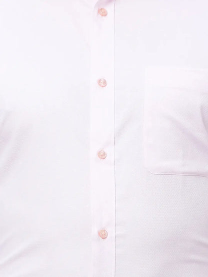 Raymond Men Pink Structured Slim Fit Cotton Formal Shirt
