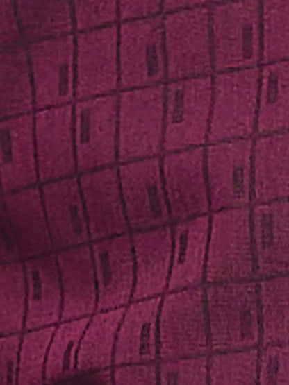 Raymond Men Maroon Structure Slim Fit Cotton Shirts