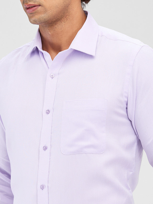 Raymond Purple Structure Slim Fit Cotton Formal Shirt