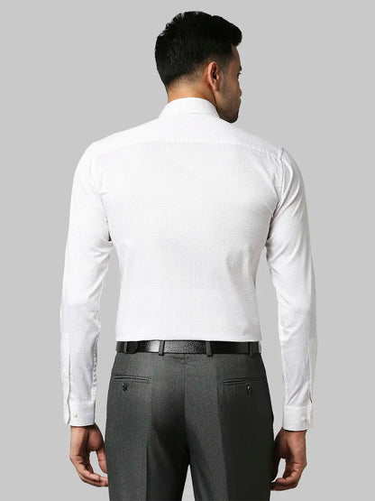 Raymond Men Orange Print Slim Fit Cotton Shirts