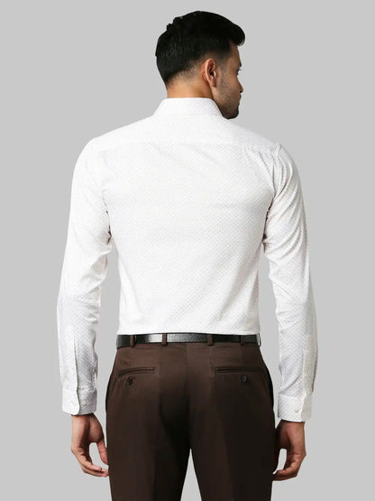 Raymond Men Fawn Print Slim Fit Cotton Shirts