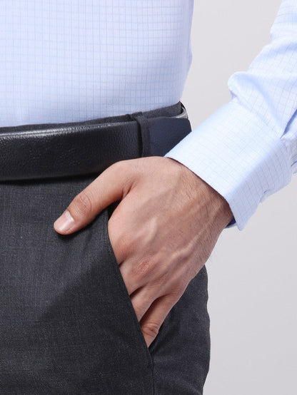 Raymond Men Grey Solid Contemporary Fit Trouser