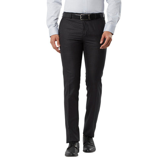 Raymond Black Slim Fit Polyester Blend Trouser