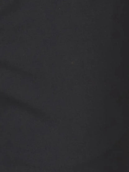 Men Black Slim Fit Solid Polyester Blend Trouser