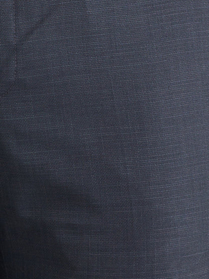 Raymond Black Structure Slim Fit Polyester Blend Trouser