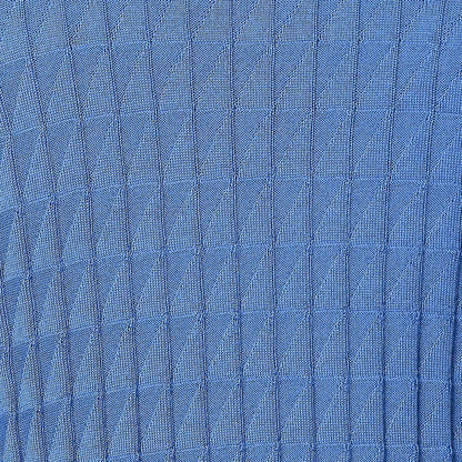 Men Blue Wrapper Wool Blend Full Sleeve V Neck Collar Sweaters