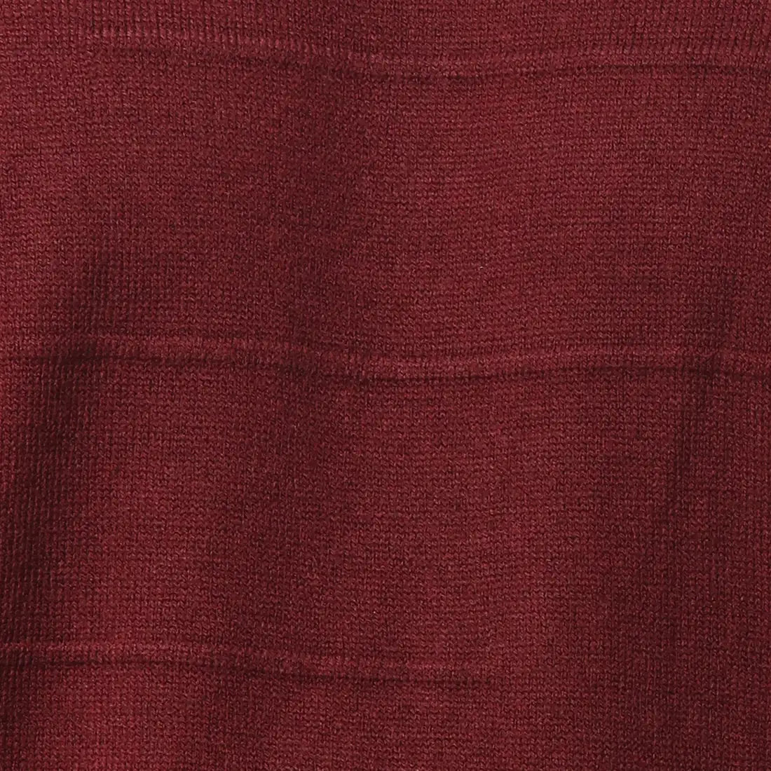Raymond Men Maroon Structure Cable Acrylic Blend Full Sleeve Sweaters