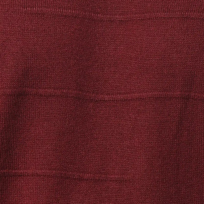 Raymond Men Maroon Structure Cable Acrylic Blend Full Sleeve Sweaters