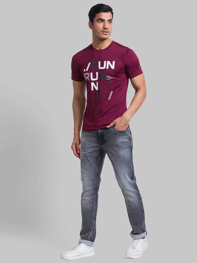 Parx Grey Slim Tapered Fit Cotton Blend Jeans